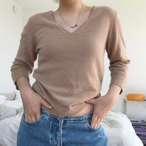 The-row Women's Tan and Brown Jumper